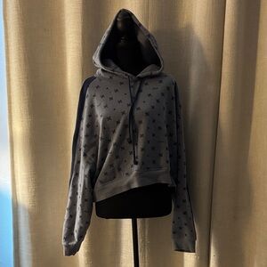 PINK Victoria's Secret Blue crop Hoodie